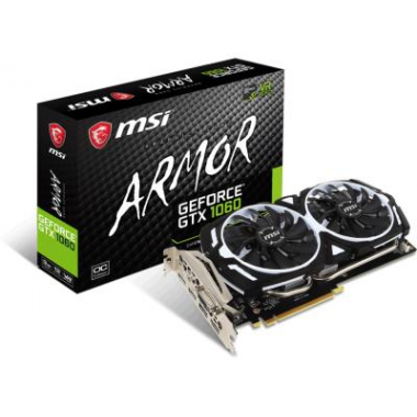 Видеокарта MSI GeForce GTX 1060 ARMOR 3G OCV1 BOX